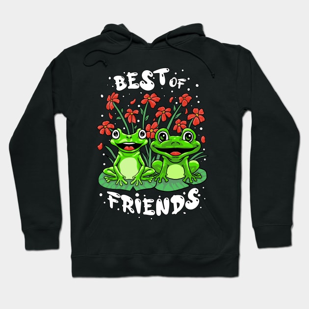 frog best friend Hoodie by Crow Creations